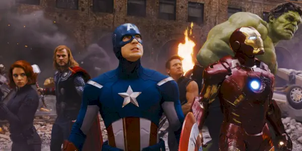 Die Avengers kämpfen in New York in The Avengers