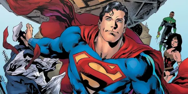 Superman vola nei fumetti con la Justice League