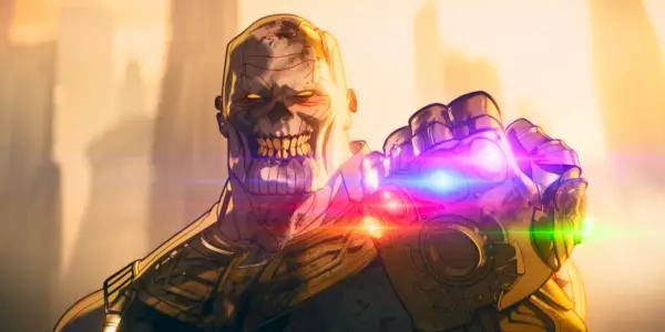 Zombie Thanos serrant le poing dans Et si ? saison 1 épisode 5