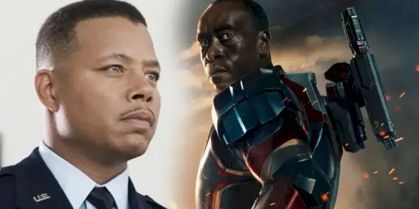 Delt billede af Don Cheadle og Terrence Howard som War Machine