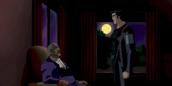 טרי מדבר עם ברוס וויין ב-Justice League Unlimited.