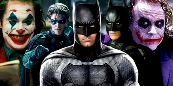 Batman, Robin og Joker i Live-Action DC-film
