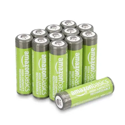 Amazon Basics 12er-Pack wiederaufladbarer AA-Batterien