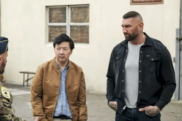 ken jeong com a kim, dave bautista com a jj, el meu espia 2 la ciutat eterna