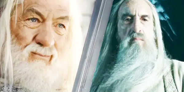 Gandalf und Saruman in Der Herr der Ringe