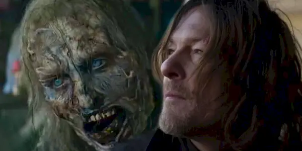 『ウォーキング・デッド』ダリル・ディクソンで見上げるバーナーゾンビとダリルのカスタム画像