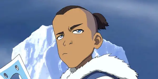 Sokka a l'air sceptique devant un iceberg dans Avatar : le dernier maître de l'air
