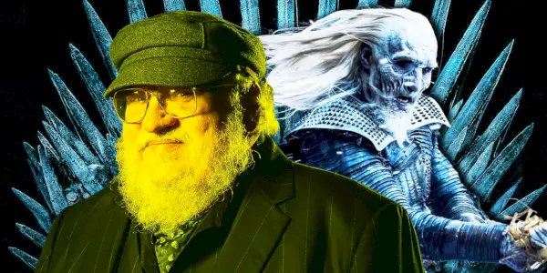 George R.R. Martin y un caminante blanco