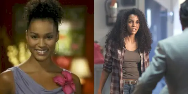 Uma imagem dividida de Brooklyn Sudano de minha esposa e filhos