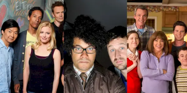 Divida imagens de fotos de Community, The IT Crowd e The Middle