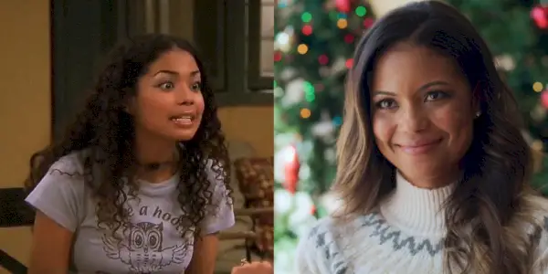 Uma imagem dividida de Jennifer Freeman de My Wife and Kids