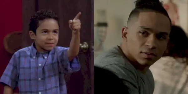 Uma imagem dividida de Noah Gray-Cabey de My Wife and Kids