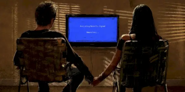 Jesse y Jane prueban el nuevo televisor.