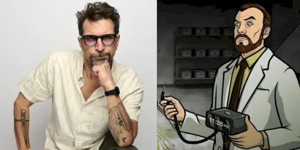 Lucky Yates e Dr. Krieger em Archer