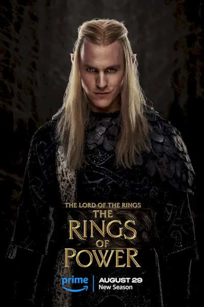 Ringenes herre The Rings of Power sesong 2-plakat som viser Charlie Vickers som Sauron
