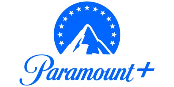 Logo Paramount Plus modré na bielom