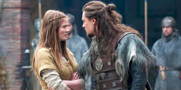 Uhtred y Mildreth en El último reino