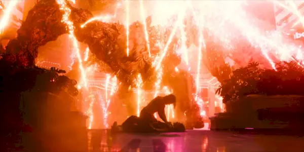 Stranger Things Mind Flayer Ohňostroj Billy Strangles Eleven Starcourt Mall