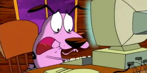 Mut am Computer in Courage the Cowardly Dog.