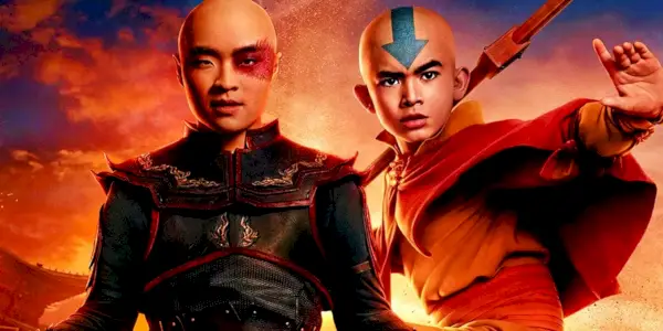 Zuko a Aang vo svojich charakterových plagátoch pre Netflix