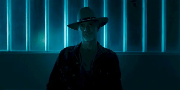 Timothy Olyphant dans le rôle de Raylan Givens dans la finale de Justified City Primeval