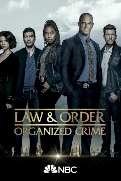 Pôster de TV sobre crime organizado de lei e ordem