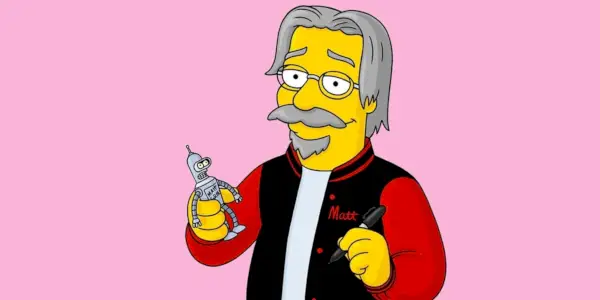 심슨 스타일로 그린 Matt Groening