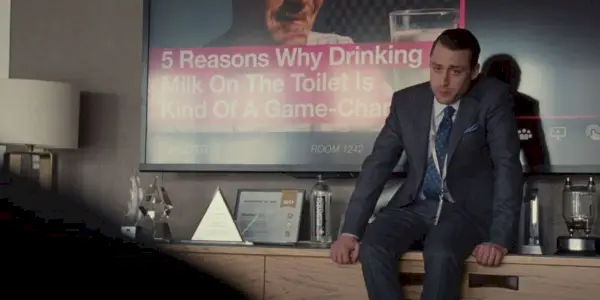 Alexander Skarsgård como Lukas Matsson no episódio 7 da 4ª temporada de Succession