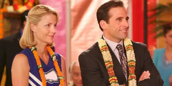 Steve jako Michael Scott a Nancy Carell jako Carol v The Office