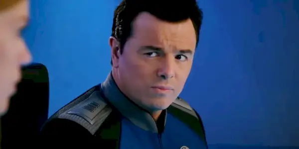 Seth MacFarlane ako Ed Mercer vo filme The Orville.