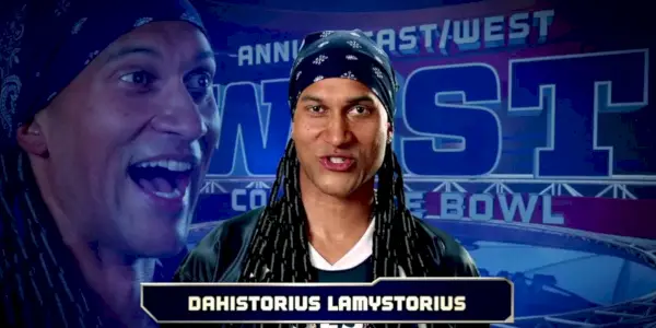 Key jako falešný fotbalista Dahistorius Lamystorius