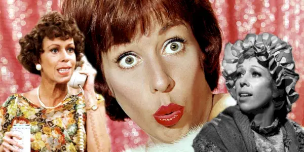 Zložený obraz Carol Burnett v rôznych rolách