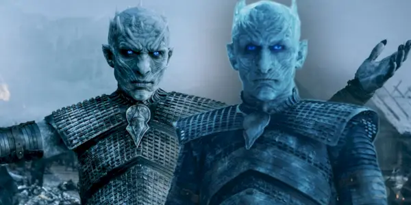 Brugerdefineret billede af de to versioner af The Night King på Game of Thrones