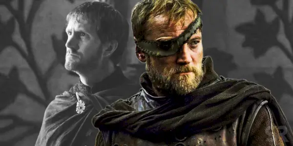 Delt billede af de to versioner af Beric Dondarrion i Game of Thrones