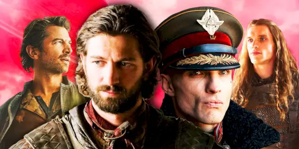 Collage af Michiel Huisman og Ed Skrein