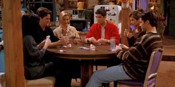 Amigos a turma joga Poker na Mônica
