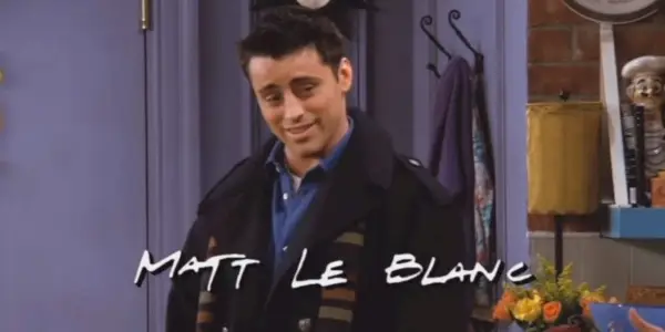 Uma imagem de Joey parecendo presunçoso em Friends