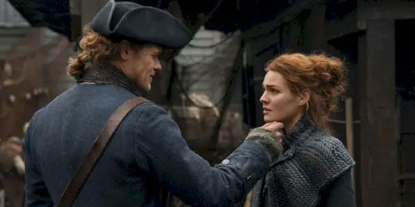 Jamie og Brianna i Outlander