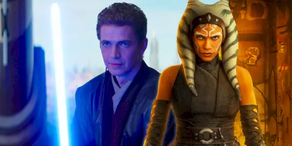 Hayden Christensen ako Anakin a Rosario Dawson ako Ahsoka.