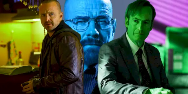 jesse pinkman (aaron paul), walter white (bryan cranston), saul goodman (bob odenkirk)
