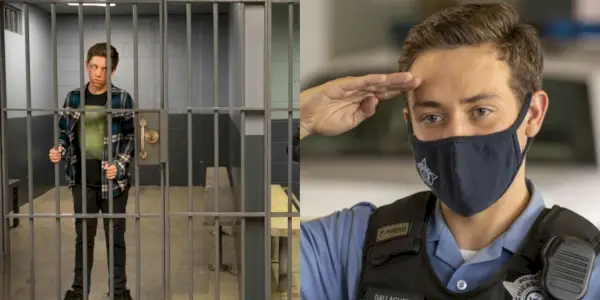 Carl en la cárcel/Carl saluda como policía