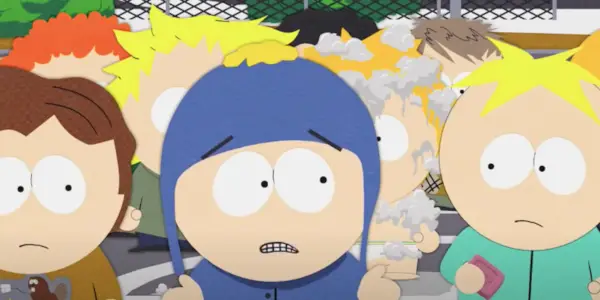 Kenny di South Park senza cappuccio in Lice Capades