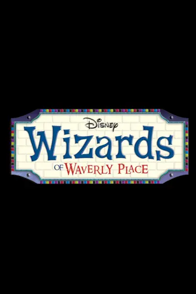 Plakat z logo serialu „Czarodzieje z Waverly Place” – kontynuacja serialu Temp