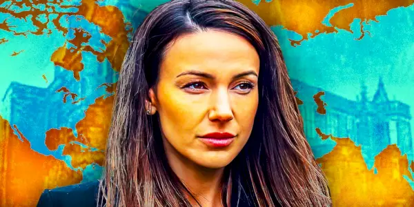 Michelle Keegan jako Maya Stern w filmie Fool Me Once na Netfliksie.