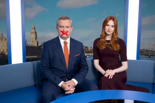 Hugh Bonneville como Douglas, Karen Gillan como Madeline, Douglas foi cancelado