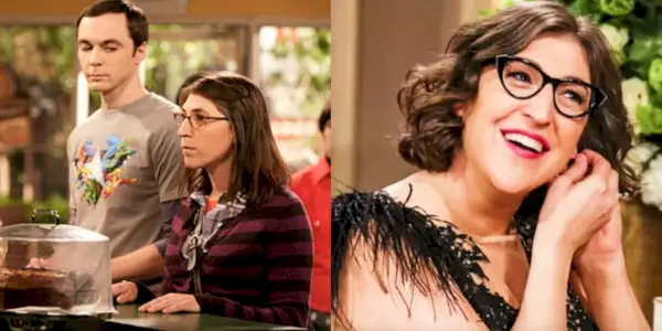 Et delt billede viser Mayim Bialik i hendes første The Big Bang Theory-optræden og i sæson 12