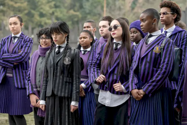Moosa Mostafa, Jenna Ortega, Naomi Jogawa, Joy Sunday, Mittwoch
