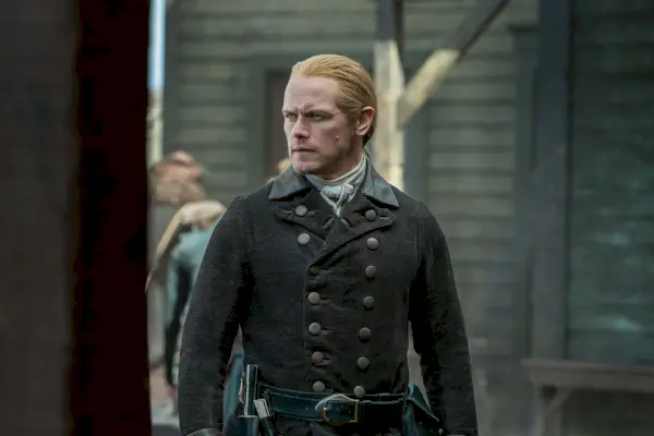 Sam Heughan como Jamie Fraser na 7ª temporada de Outlander