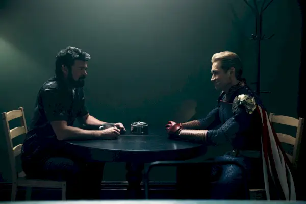 Karl Urban als Billy Butcher, Antony Starr als Homelander, The Boys Staffel 3
