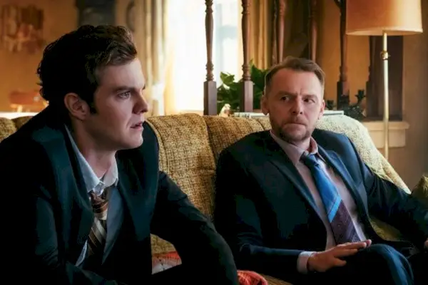 Jack Quaid, Simon Pegg, die Jungs